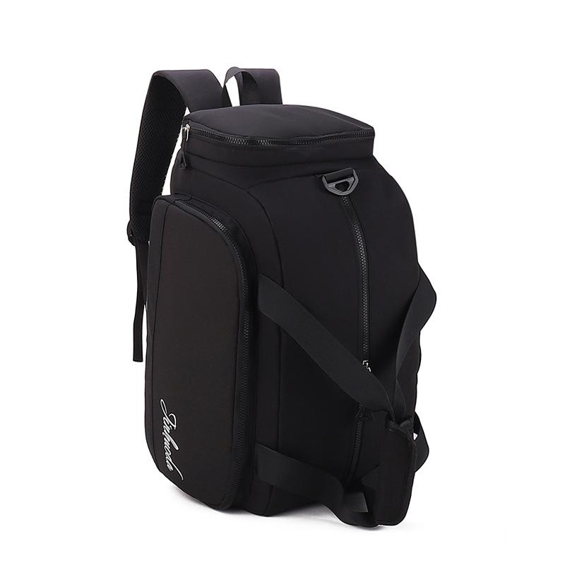 

Fitness bag Women s sports backpack Multifunctional shoe position Large capacity Waterproof short-haul portable wet and dry separation travel bag чорний