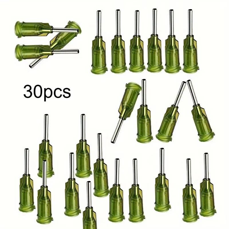 Luer Lock Blunt Dispensing Needles 14 Ga 1/2 Inch 30/100 Pcs Set for Epoxy Resin Craft Jewelry Making Projects