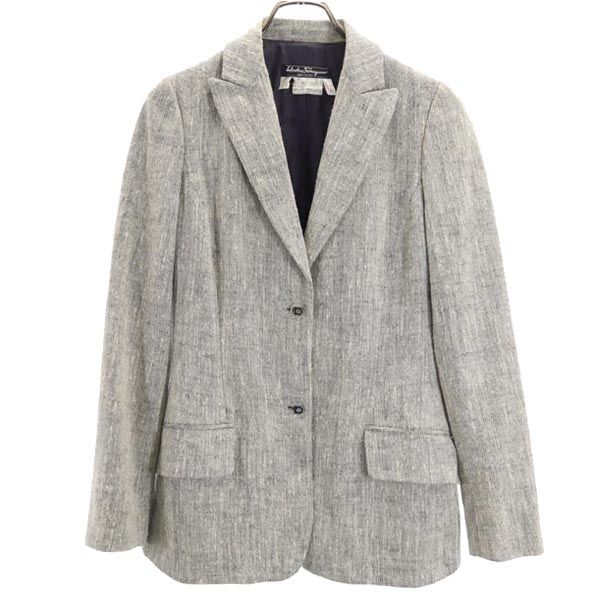 Salvatore Ferragamo Сделано в Италии Юбочный костюм Комплект 38 Черный Пиджак Женский Б/у