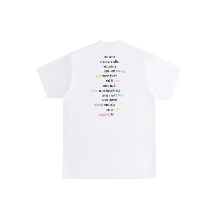 Kith Treats Toronto Cafe Limited Edition Box Logo Print Crew Neck T-Shirt Men Tops White KHT030088-101
