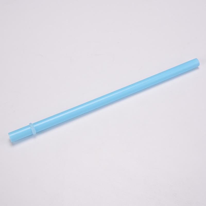12Mm Aperture Straw Multi-Color Solid Color Plastic Cup Accessories Pp Straw Non-Disposable Straw With Ring