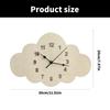 Artistic NonTicking Wall Clock Modern Decorative Clock For Kitchens Cafes Setting Decors Elegant Accurate Time Display