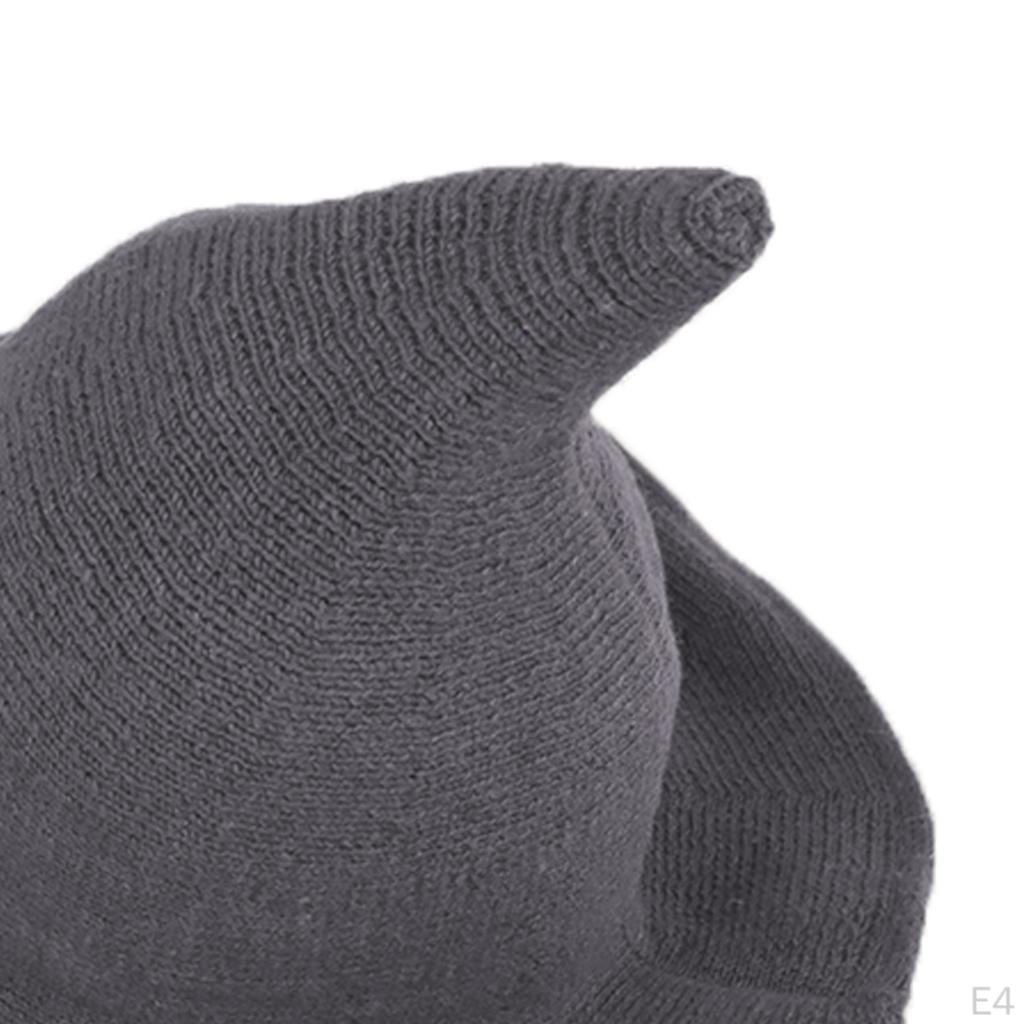 Hat Costume Sharp Wool Witch Hat, Pointed Felt Halloween Warm Autumn Winter Cap