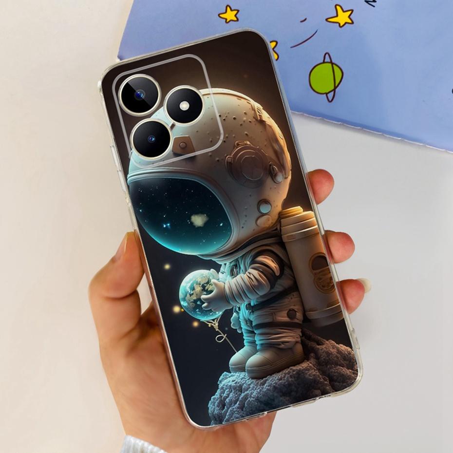 Jolie Coque Imprimée Pour Realme Note 50 RMX3834 Coque Arrière Souple en Silicone TPU Pour Étuis de Téléphone Realme Note50