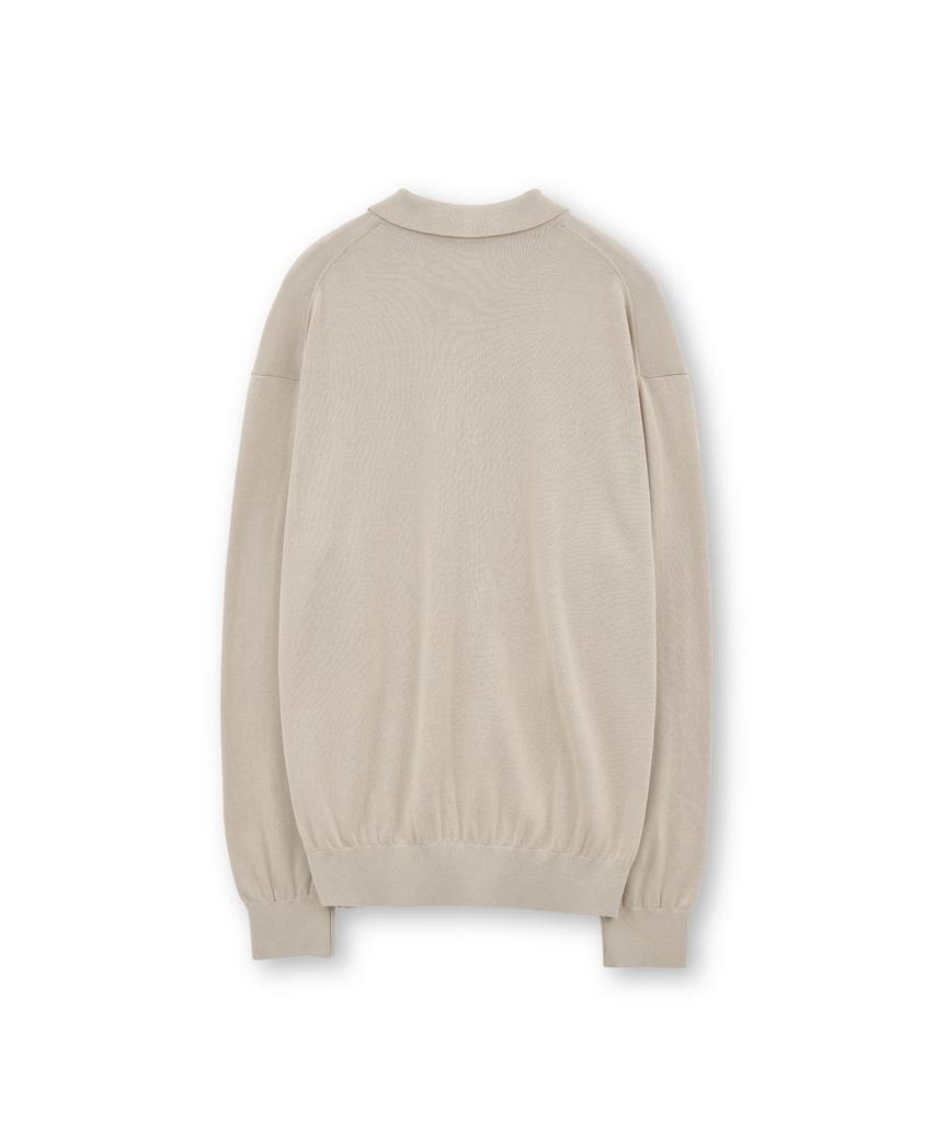 Brownyard Collared Cardigan, Beige