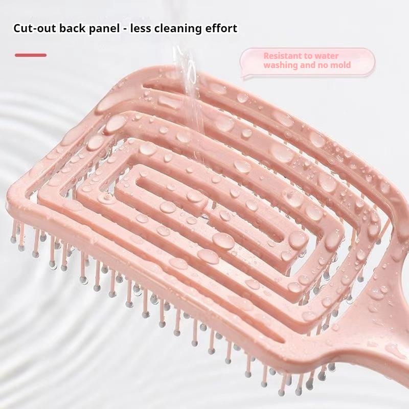 Hair Styling Comb Hollow Rib Comb Nylon Hair Smooth Hair Rotation