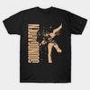 Men Black Print T-shirt Soundgarden - Grunge Inferno No-Cut Transfer Paper Print Cotton Tshirt