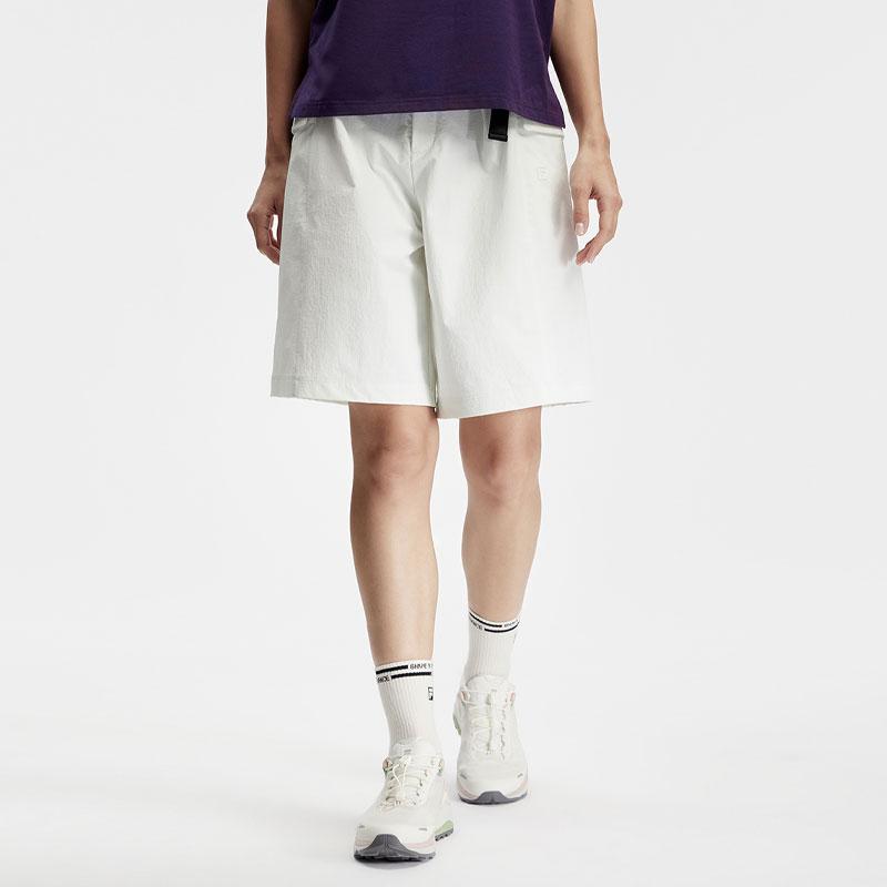 FILA Solid Color Straight Leg Sports Woven Casual Shorts Women shorts Light-Green A11W417805F-LG