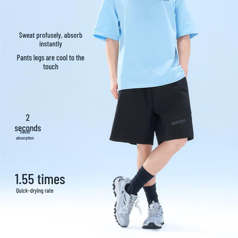 Camel x Huangshan Men s Quick-Dry Sun Protection Cooling Sports Shorts L