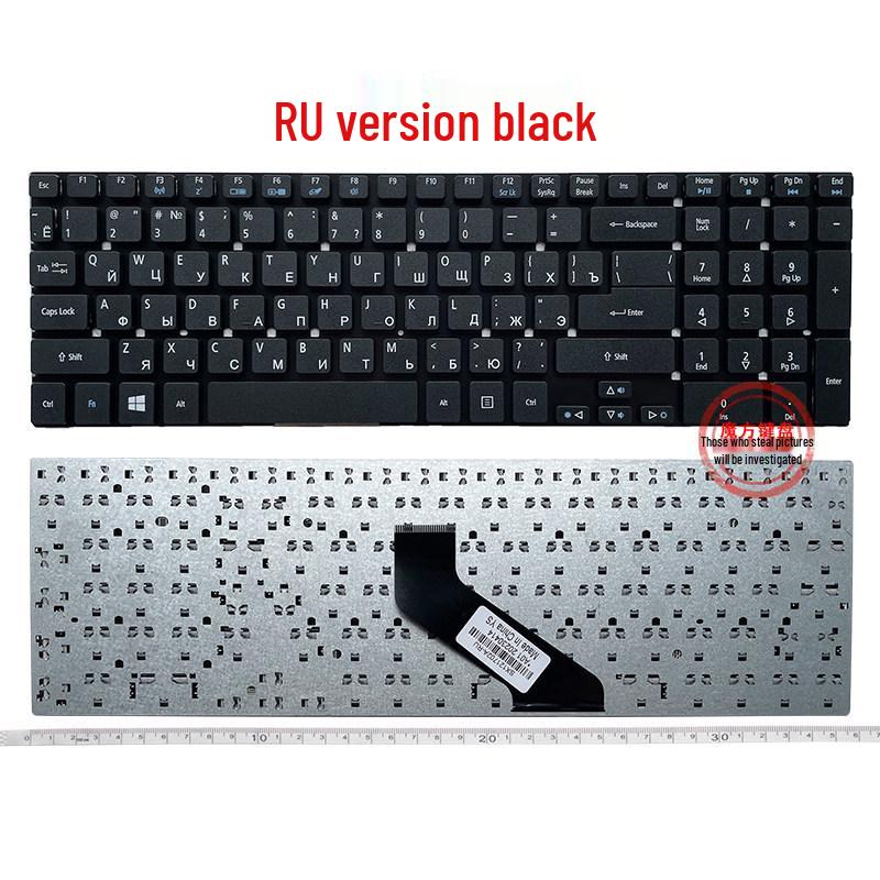 Compatible RU/FR Acer Aspire Keyboard for Models 5830, 5830T/TG, 5755G, V3-571G, 771G, 551G.