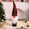 Christmas decoration supplies elf wine bag knitted wine bottle bag faceless doll Santa Claus wine bottle set