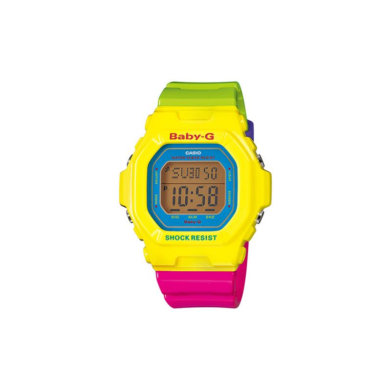 

Casio BABY-G Series Classic Series Lighting Fully Automatic Calendar LCD Display Sports Waterproof and Shockproof Quartz Movement Resin BG-5607-9 синий
