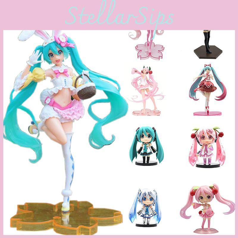 Hatsune Miku Cartoon Virtual Singer Manga Statue Figurines Stunning Collectible Model Toy