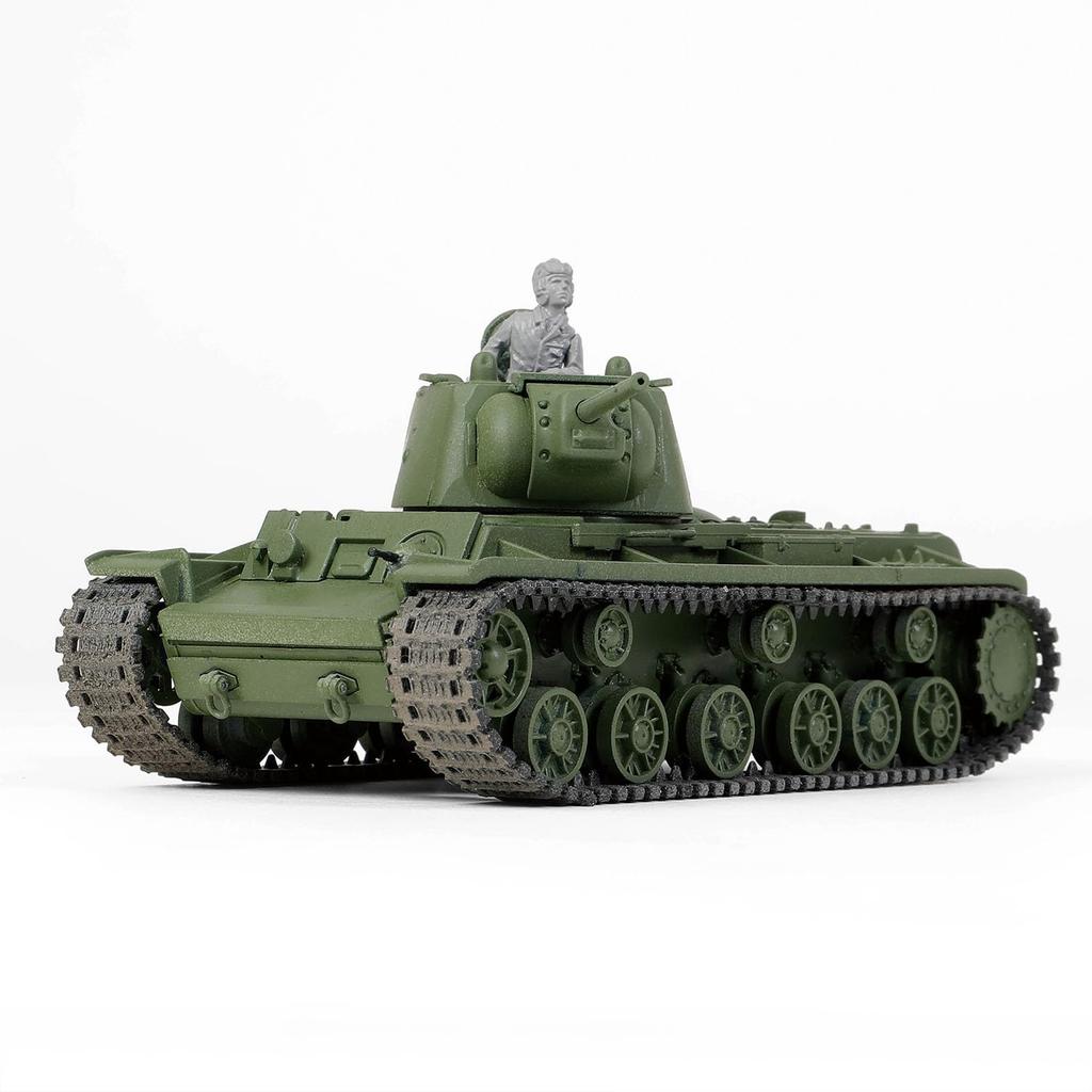 PLATZ Waltersons WW2 Soviet Heavy Tank 1942 Model Cast Turret 1942 Western Front Plastic Model WS55015R 1/72 KV-1 (Tank)