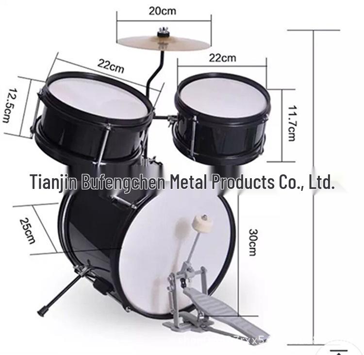 Beginner Kids  Jazz Drum Set - 3-Piece Practice Toy for Children s Performance