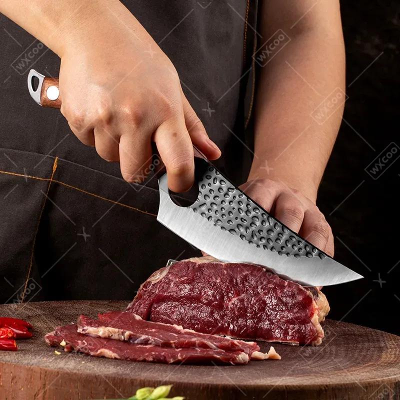 3 Types Cutting and Boning Knife Professional Chef's Knife Forged Kitchen Knives Fruit Knife BBQ Cooking Tools and Accessories