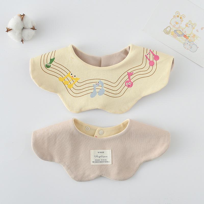 

Корейский стиль 360° лепестковый детский слюнявчик: Чистый хлопок, Двусторонний, Однотонный