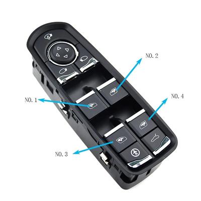 1pc Car Window Lift Push Switch Button Replacement for Porsche Cayenne/Panamera 2010-2016 Macan 2014-2018