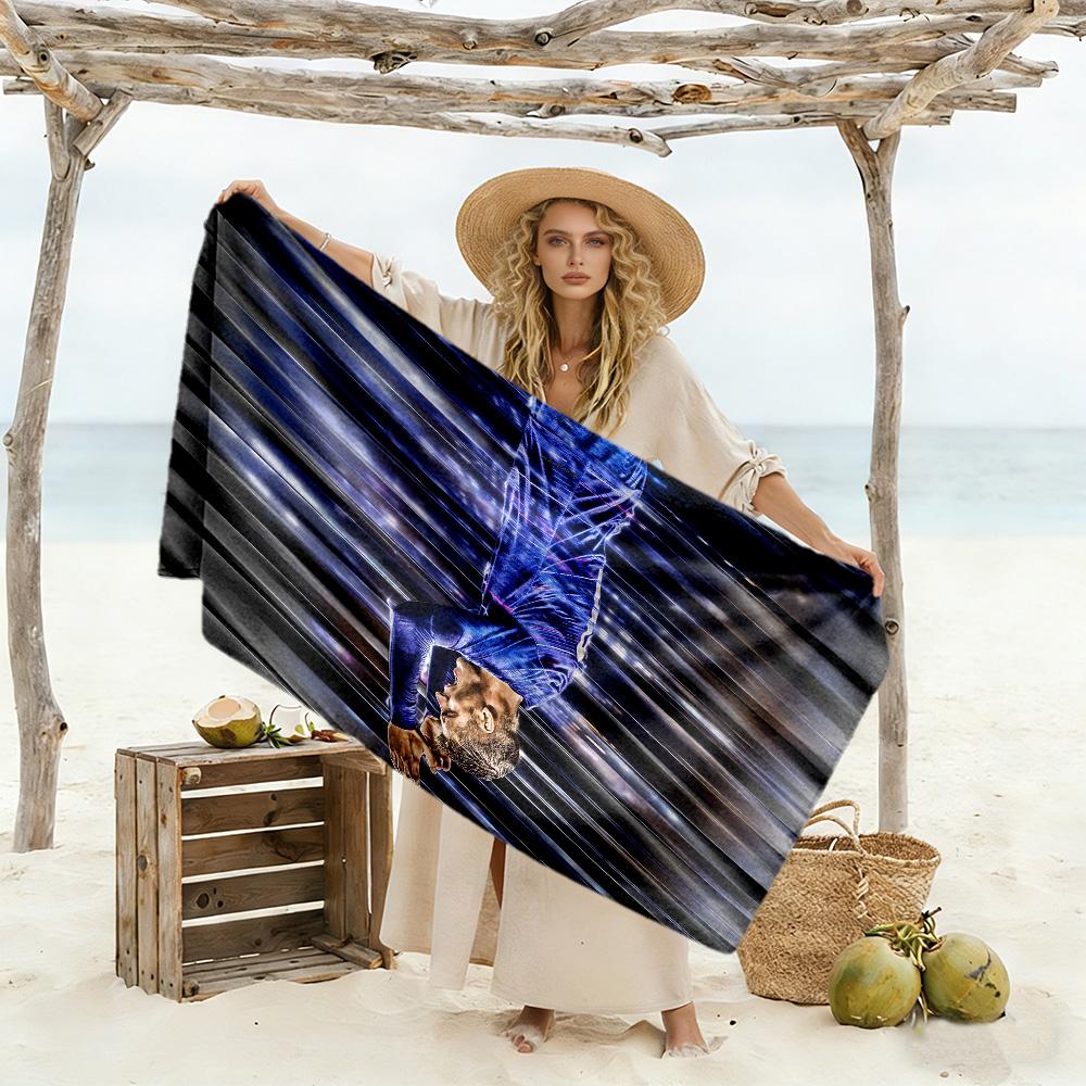 Victory Celebration Moment Beach Towel Soft Durable Quick-Dry Comfortable Lightweight
