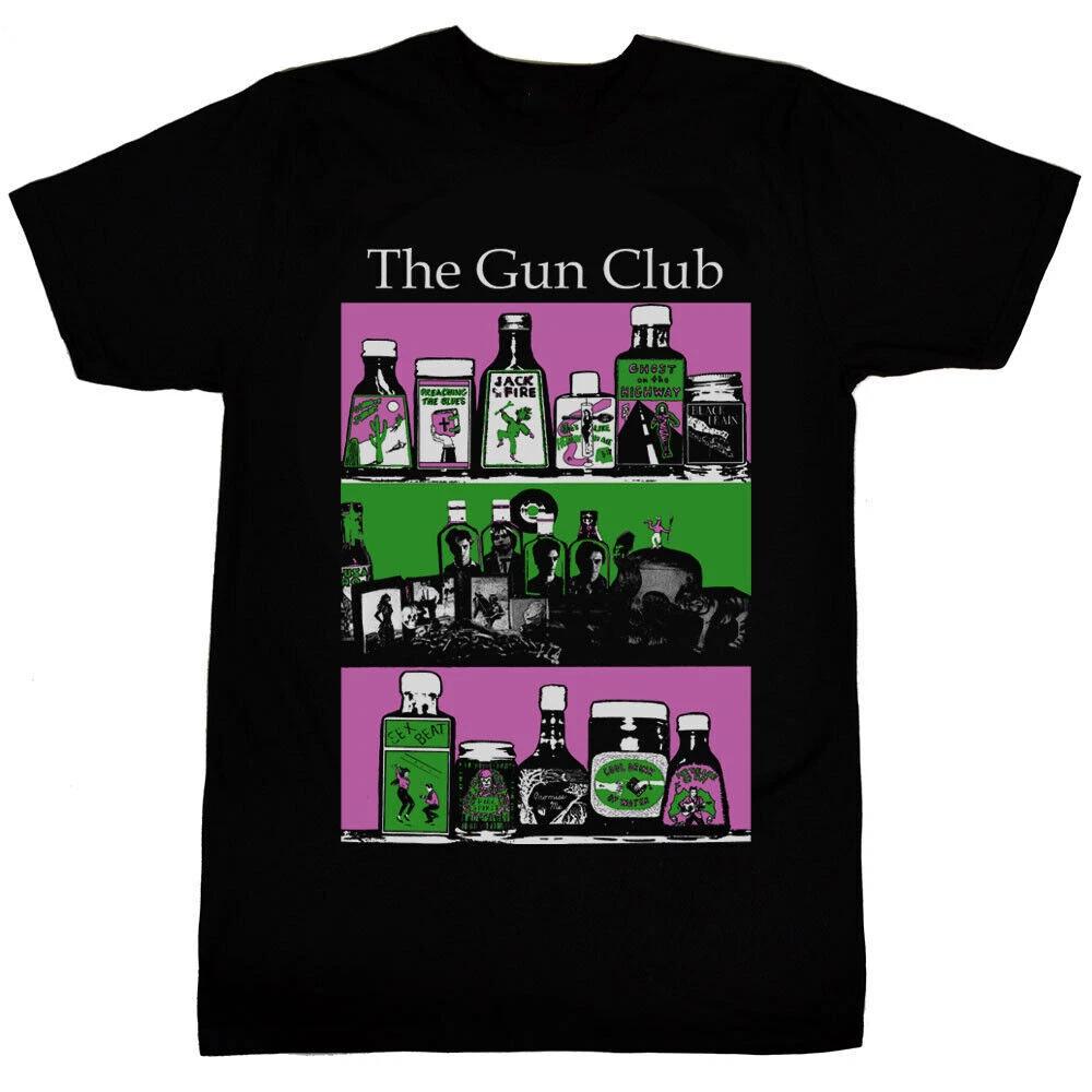 The Gun Club Band Heavy Cotton Black T Shirt Unisex Full Size KK662 S