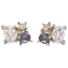 e.m. 0202-AP20 SILVER 925 Cubic Zirconia/Synthetic Alexandrite earring SilverUsed