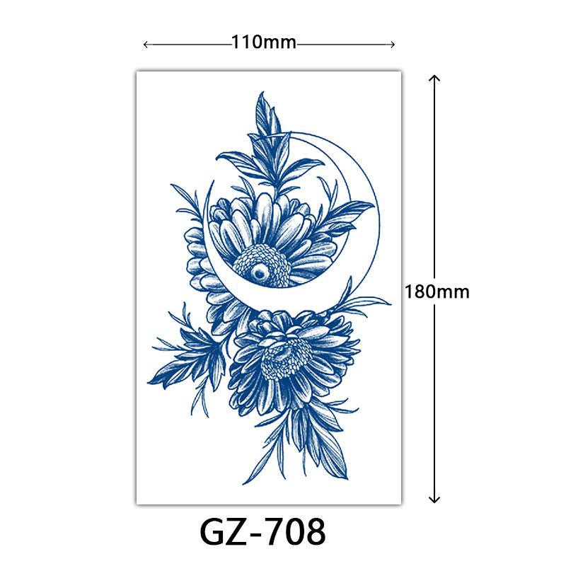 Autocolante Tatuaj cu Suc, Autocolante Tatuaj Herbal, Autocolante Tatuaj Semi-Permanent cu Litere Engleze Tatuaj