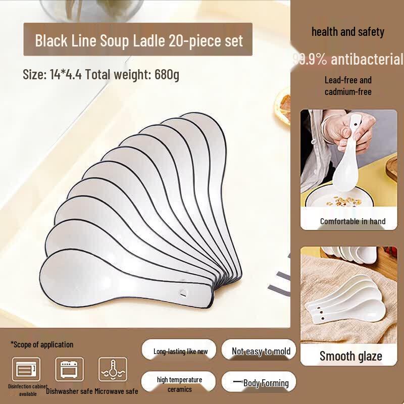 Qwei Ceramic Soup Spoon