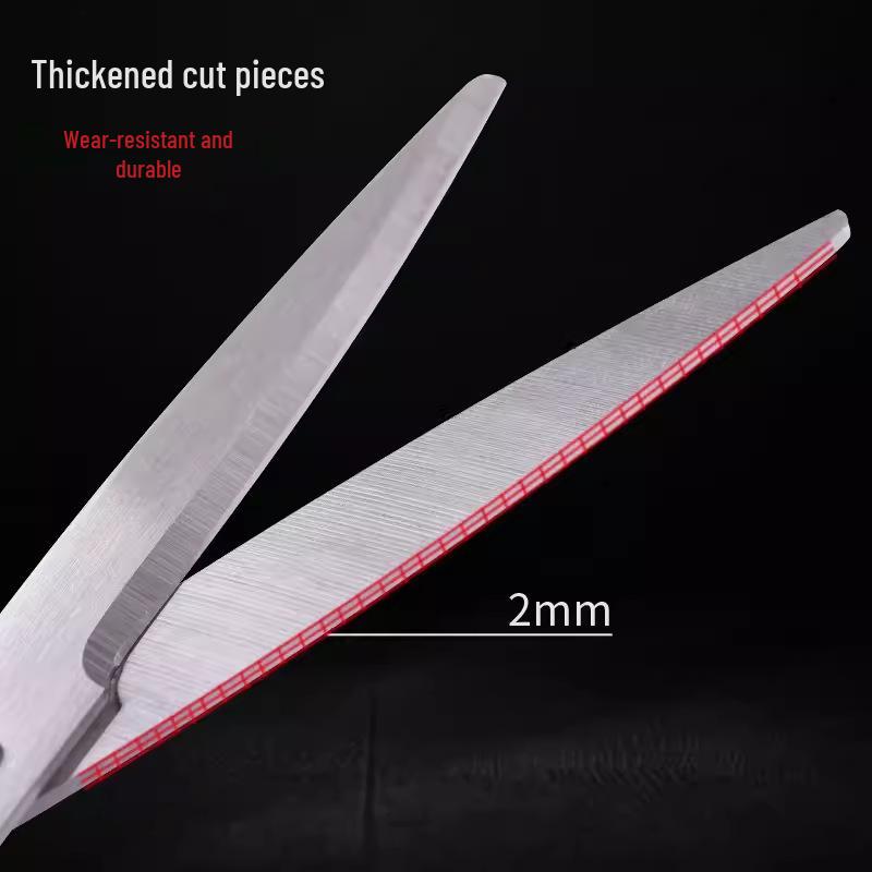 Handmade Round-Tip Scissors for Paper Cutting - Stainless Steel, Portable for Office, Art, and Kitchen Use