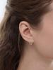 Lucore Silver 925 Twisted Teardrop Stud Earrings