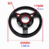 Balck Steel Pinion Gear Set Steel Upgrade Gear Gea Set for Traxxas 2WD 1/10 RC Car RC Car Upgrades