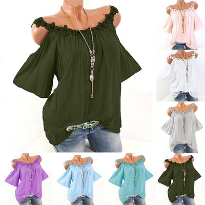 Women's Top Ladies  Lace Round Neck Strapless Solid Color Suspenders Stylish  Tank