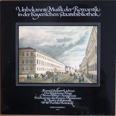 LP Record FRANZ SCHUBERT W. M. PUCHTLER C. Unbekannte Musik Der Romantik In De MB906 MUSICA BAVARIC Germany Classical Used