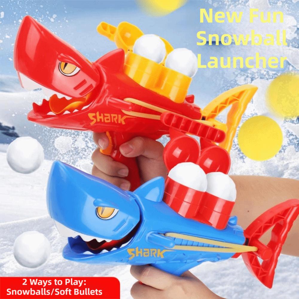No Battery Snowball Launcher Creative Design Snowball Maker Shark Snowball Launcher  Kids Play