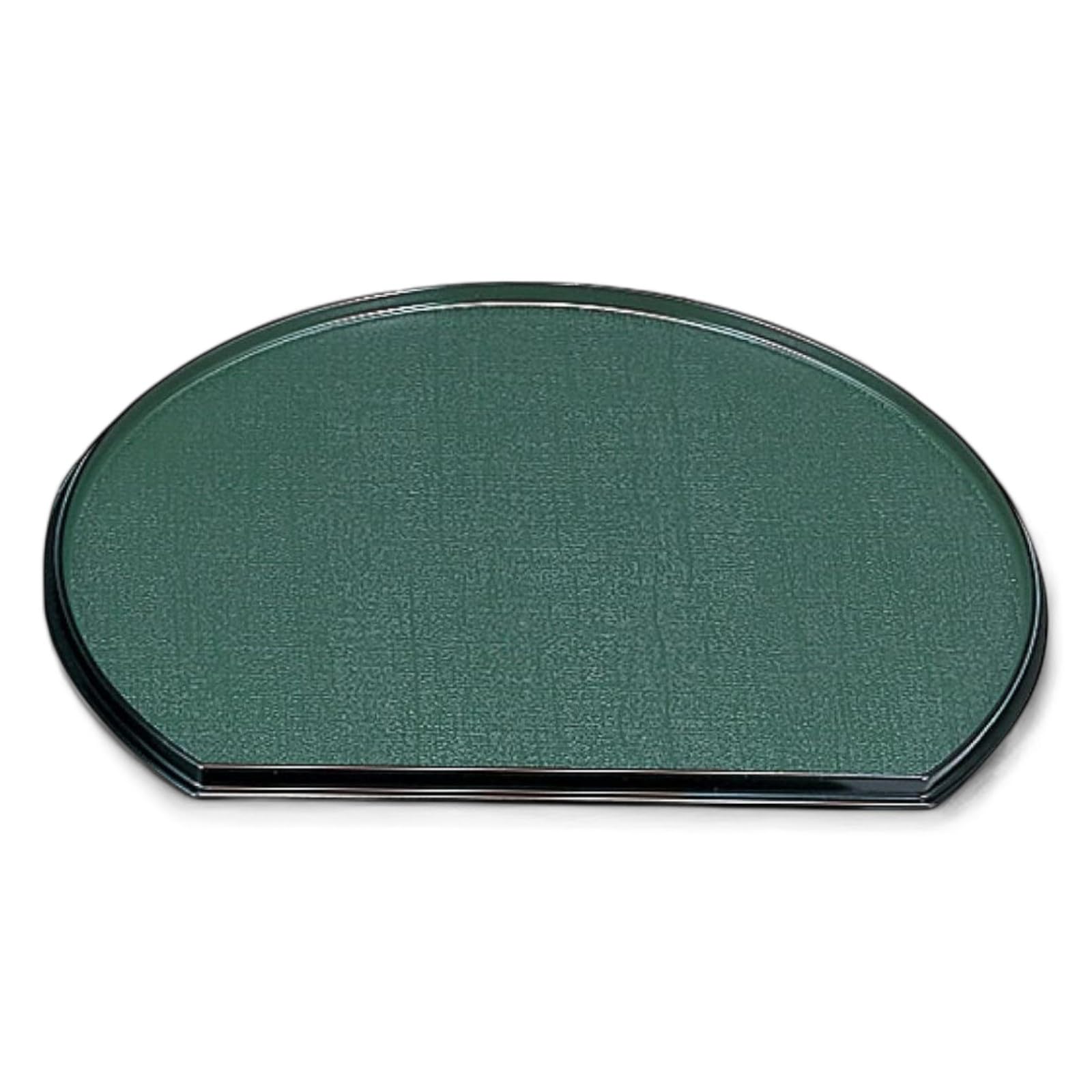 

FRP Tray Green Stone Lacquerware Made in Dishwasher Safe J-kitchens Half-Moon (2 Shaku) (Tray/Tray) Fabric/Red Pattern, 36cm, (Strong Resin), Japan,