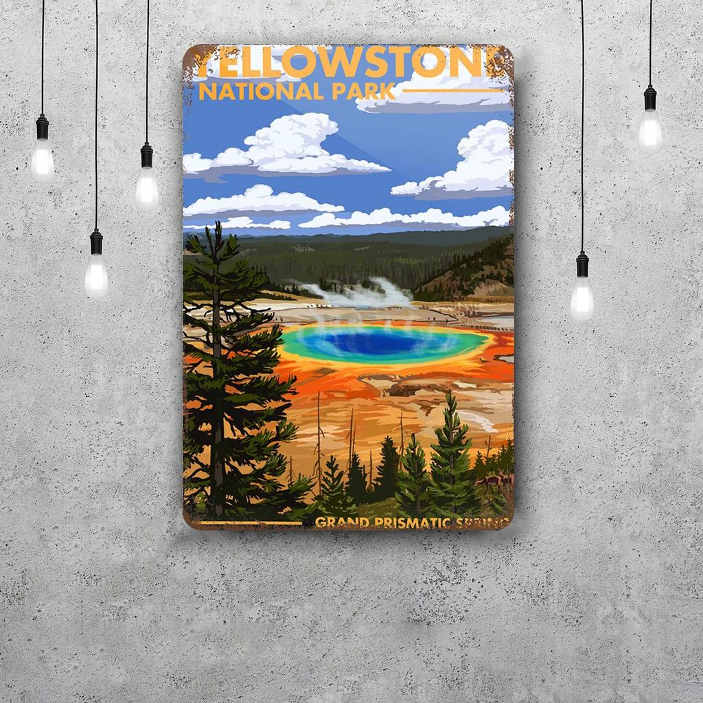 Congaree Nationalpark Deko-Poster Vintage Blechschild Metallschild Dekorative Plakette für Pub Bar Männerhöhle Club Wanddekoration