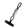 Short USB C to C Cable 16CM for PD65W Fast Charging 3A Keychain Attachment Zinc Alloy Phone Lanyard Data Cable