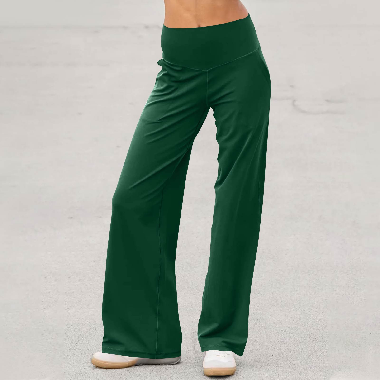 

Women s High-Waisted Wide Leg Yoga Pants With Pockets M