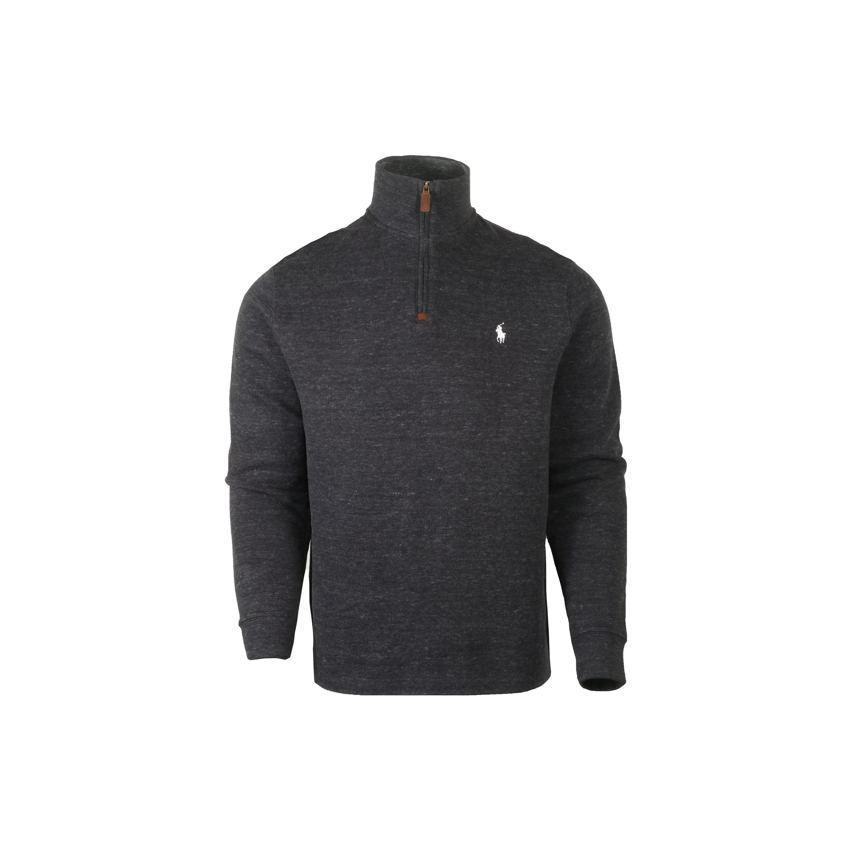 

Polo Ralph Lauren Однотонный свитшот с вышивкой логотипа на молнии до середины груди Мужской свитшот Светло-серый 710723158-023 M