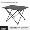 Ultralight Aluminum Folding Camping Table & Chairs - Available In Large, Medium, Small Sizes for Outdoor Picnic and Barbecue.