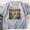 The Walking Dad Funny Street Printed Men T-Shirts Summer Wide Oversized T-shirt Short Sleeves C