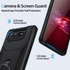 Pro pouzdro ASUS ROG Phone 6/7 Odolný nárazuvzdorný kryt s kroužkovým stojánkem a odvodem tepla Vojenský stupeň PC+TPU Ochranné pouzdro