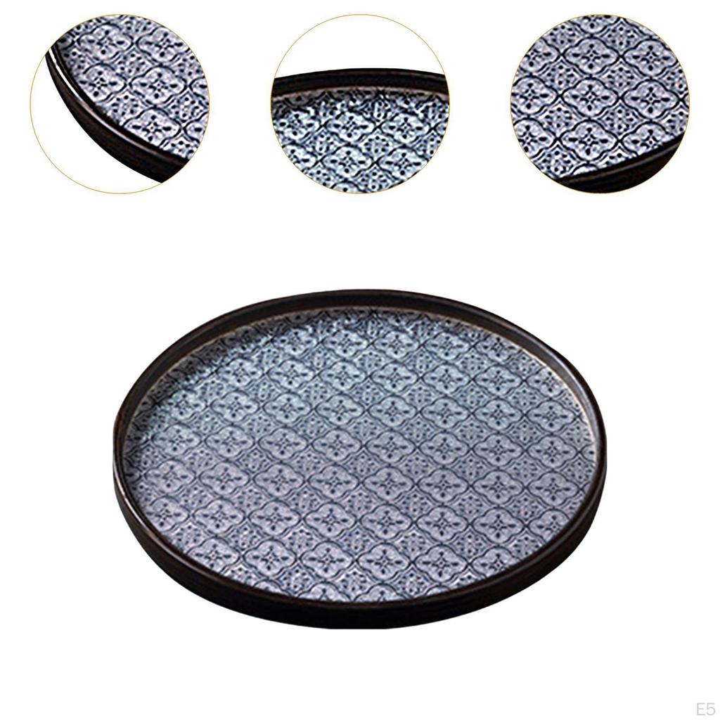 Begonienblume Glastablett Obst Snack Tee Dekorativ für Esszimmer