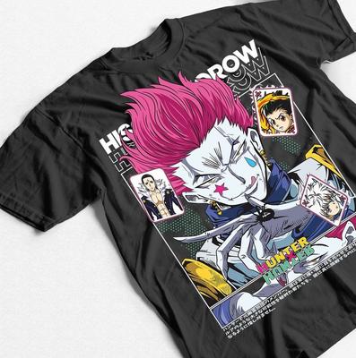 Camiseta Hisoka Cazador X Cazador, Camiseta Unisex de Anime Manga Todas las Tallas, HXH