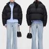 Womens Lightweight Short Down Jacket 90% White Duck Fill Loose Fit Stand Collar Warm Winter Coat