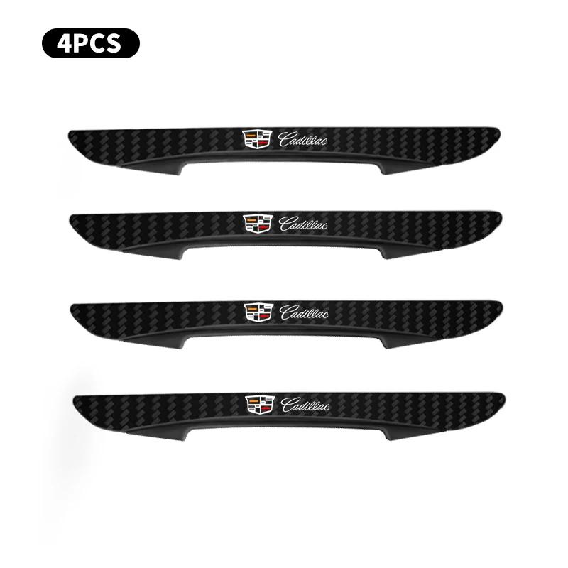 

4pc Car Carbon Fiber Pattern Anti-Collision Strips for Cadillac CT5 STS XLR CT4 GT4 SLS SLR XT6 Escalade XT4 XT5 SRX XTS ELR BLS