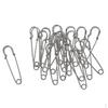 20 Stainless Steel Safety Pins Large Various