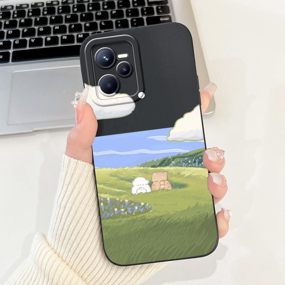 For Realme C35 Case Realme Narzo 50A Prime Phone Cover Cute Cartoon Camera Protection Soft Funda For Realme Narzo 50A C 35 Coque