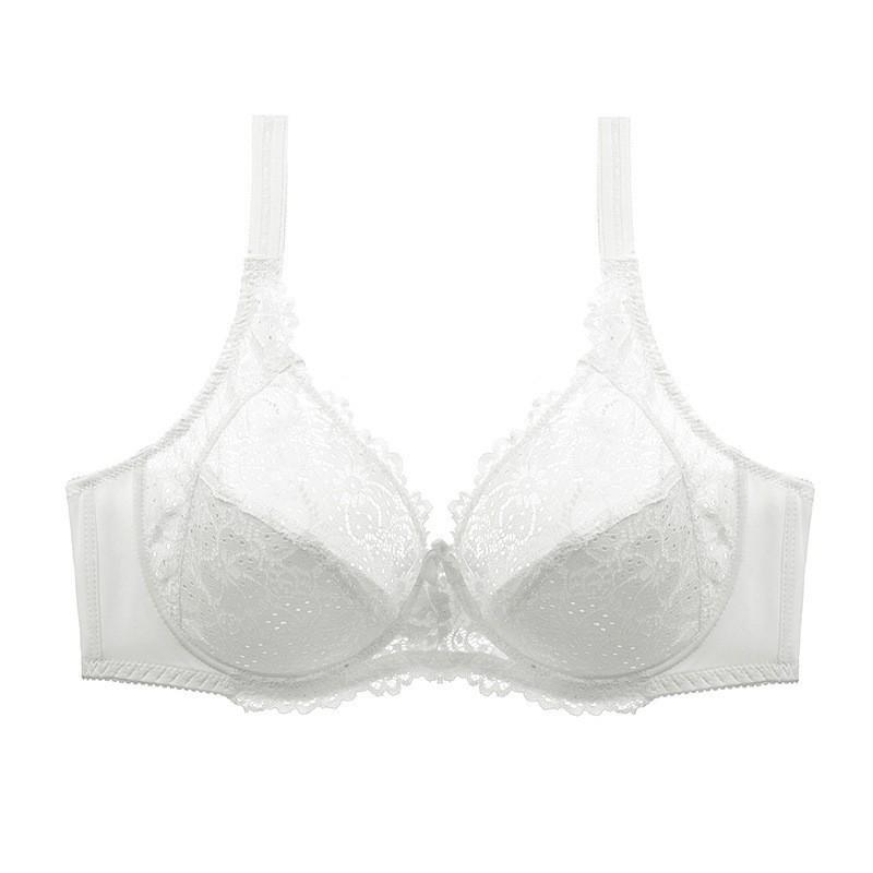 New Amazon Women's Sexy Plus Size Bra Lace Gather Comfort Bra Plus Size Underwear