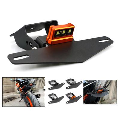 Suporte de placa traseira de motocicleta para KTM-DUKE 125 250 390 200 2013-2019 Suporte de quadro traseiro de motocicleta de alumínio