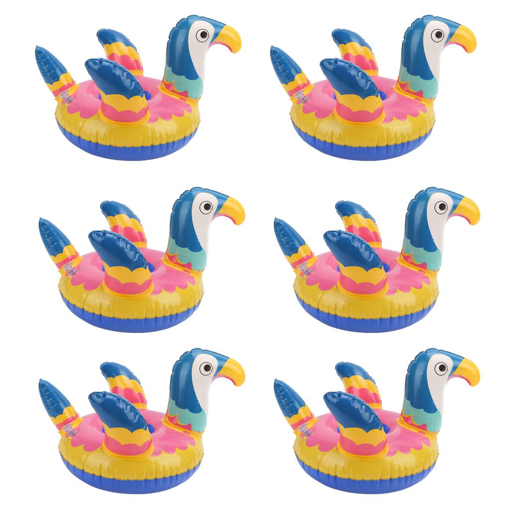 10pcs Inflatable Drink Holder Portable Cute Bird Pool Party Cup Holders Floats Decoration